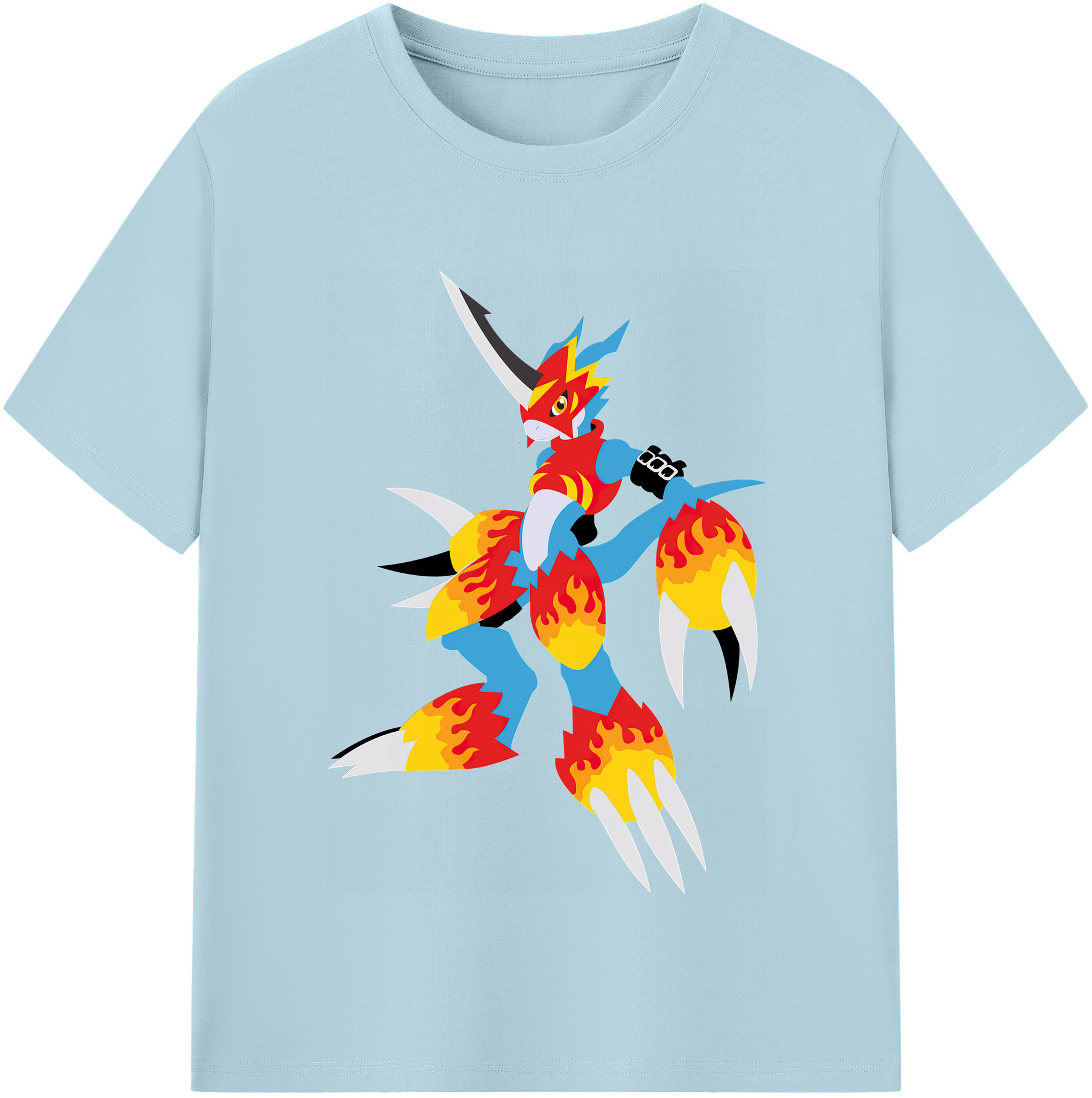 （画像用） Digimon デジタルモンスター/デジモン 綿100％半袖Tシャツ（フロントプリント）